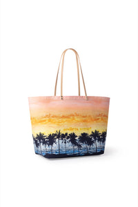 Sac fourre-tout Sunset en cuir - Navy Sunset