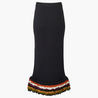 Jupe longue en laine - Multicolor