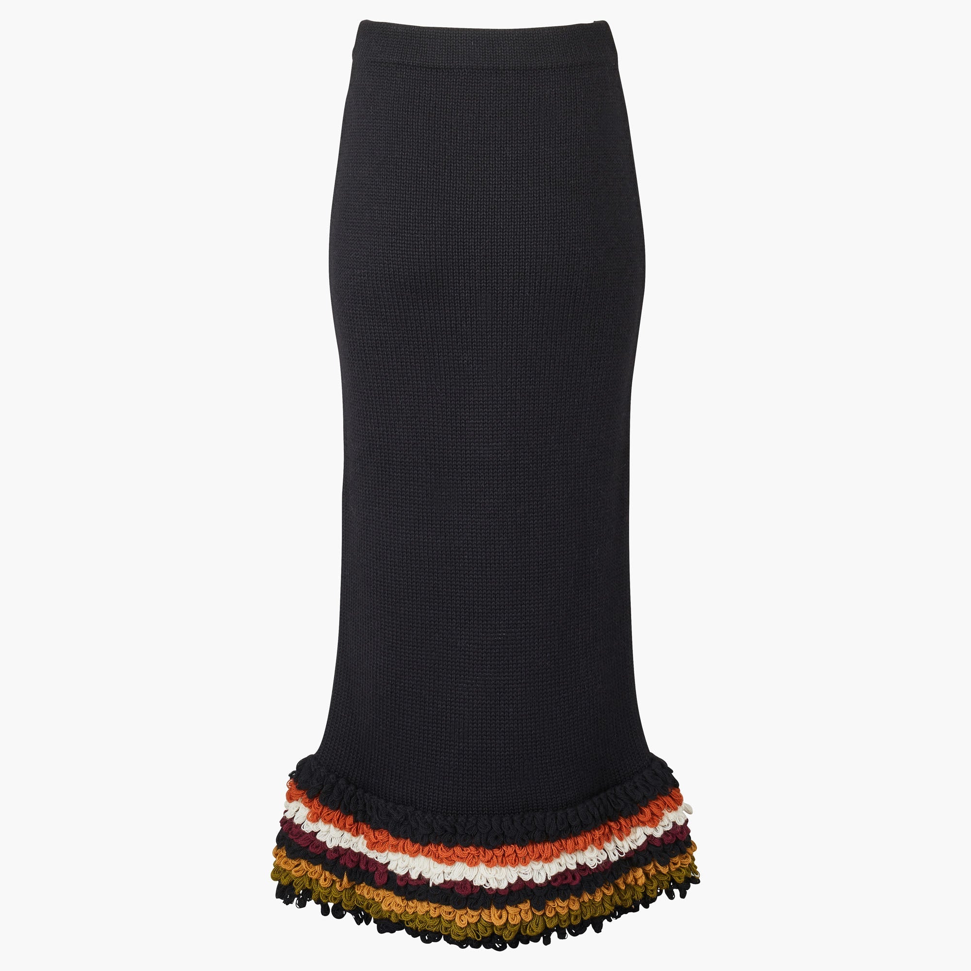 Jupe longue en laine - Multicolor