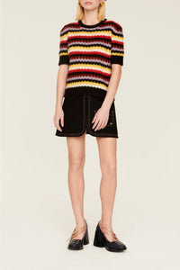 Pull court en alpaga - Multicolor