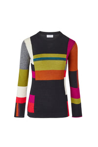 Pull long en alpaga - Multicolor
