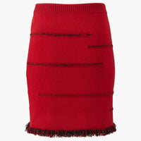 Mini-jupe Charms en laine - Rouge
