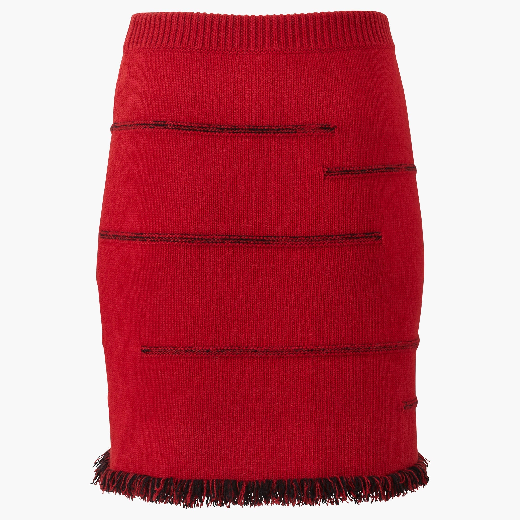 Mini-jupe Charms en laine - Rouge