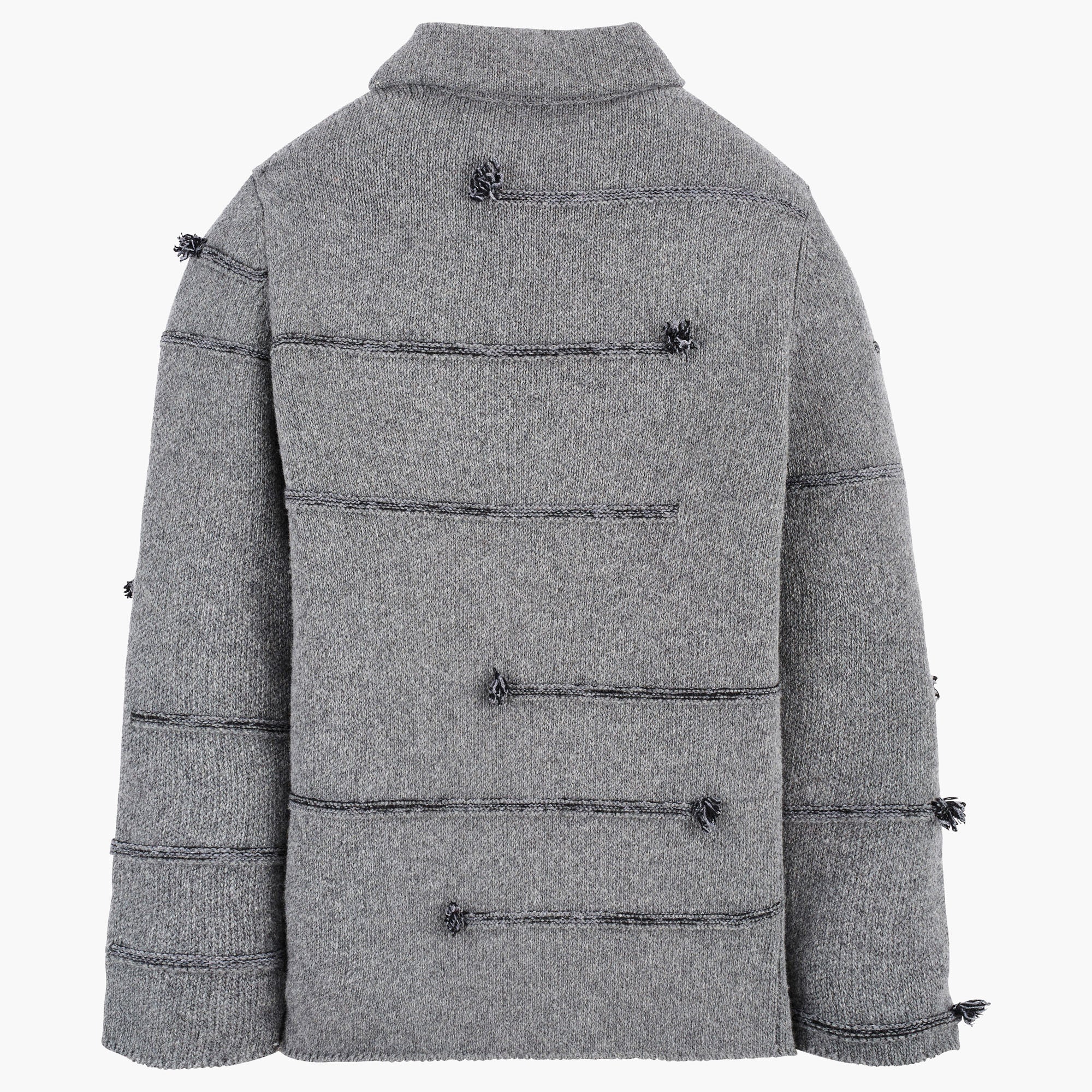 Veste Intarsia en cachemire - Écru