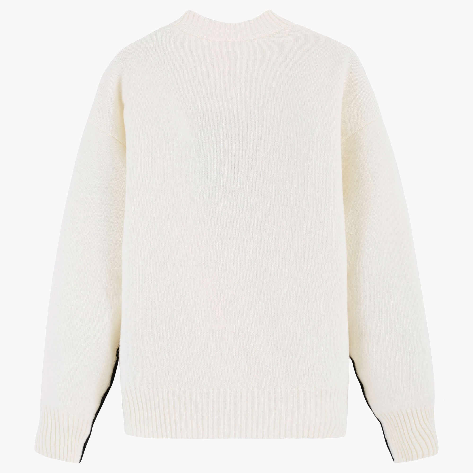 Pull Intarsia en laine - Blanc