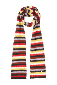 Echarpe rayée en alpaga - Multicolor