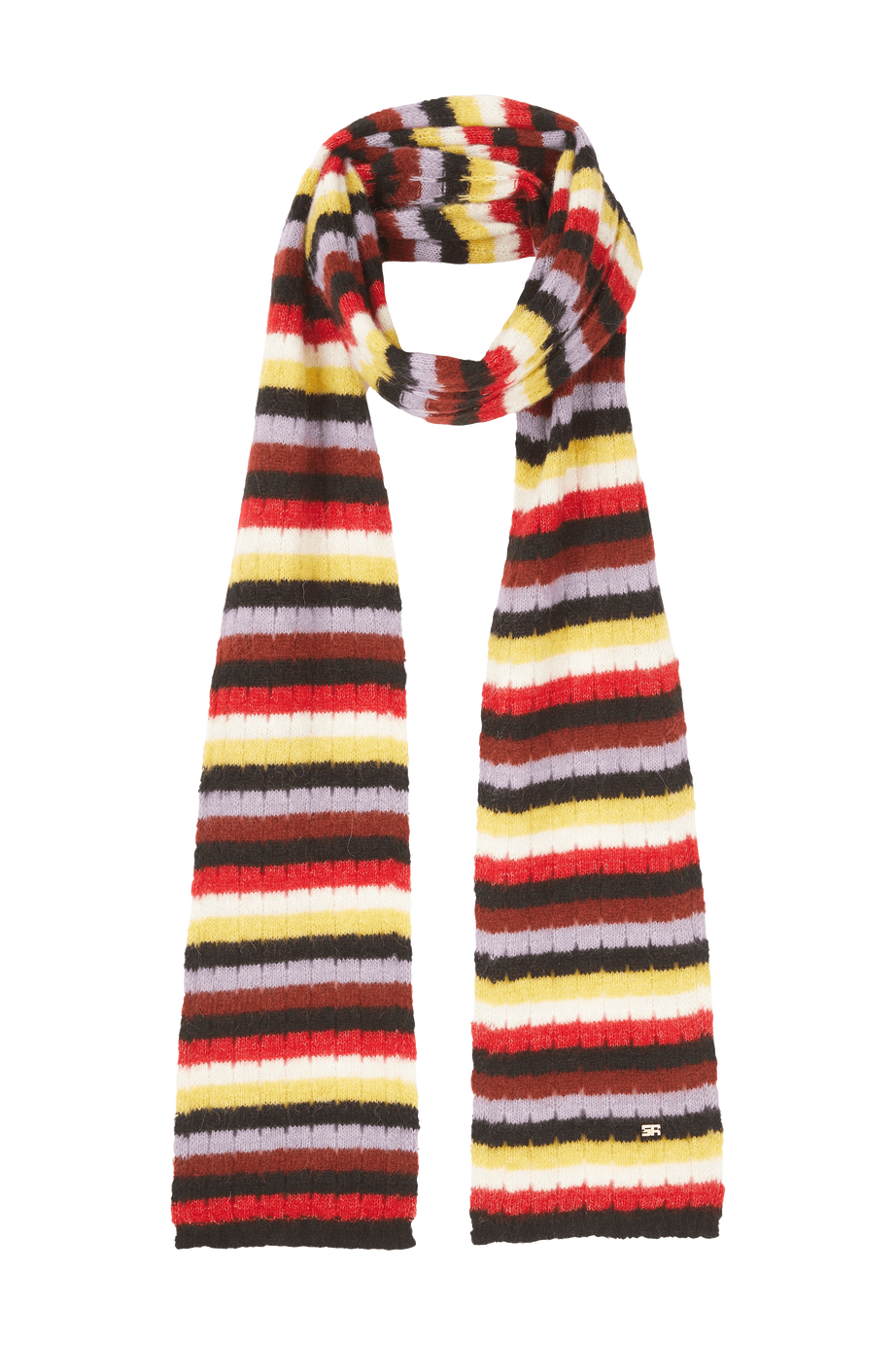 Echarpe rayée en alpaga - Multicolor