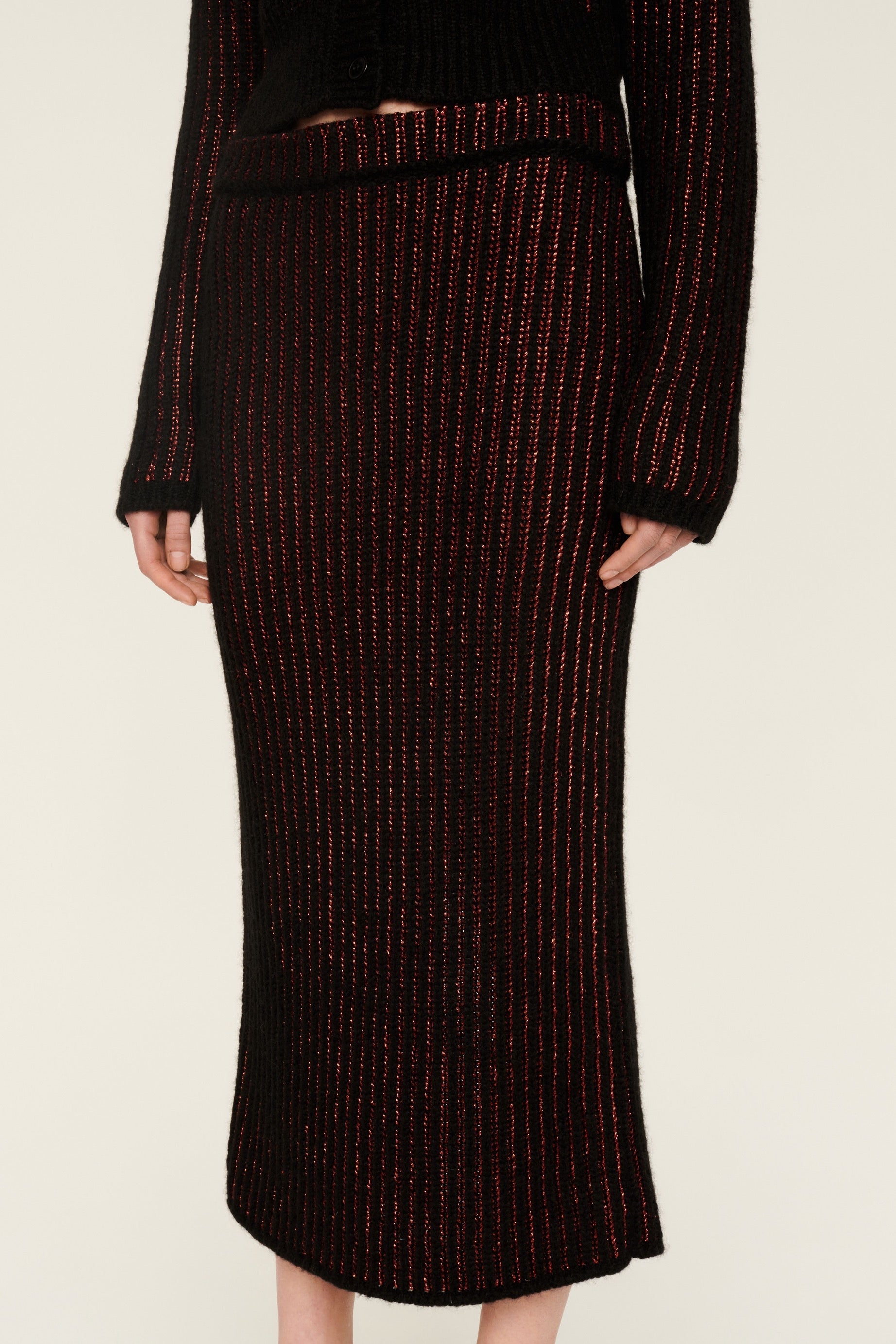 Jupe longue - Noir & Bronze
