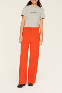 Pantalon coupe droite - Orange