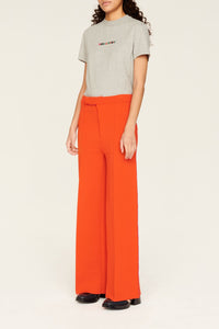 Pantalon coupe droite - Orange