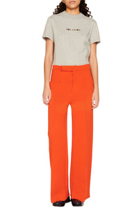 Pantalon coupe droite - Orange