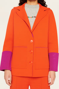Veste tailleur bicolore - Orange