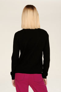 Pull Intarsia 1968 en laine - Noir