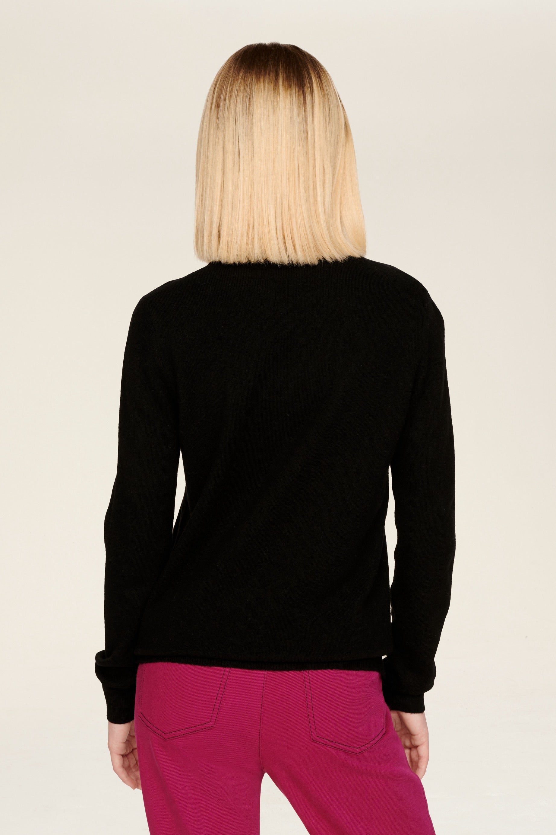 Pull Intarsia 1968 en laine - Noir