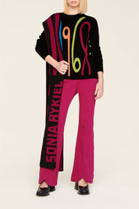 Pull Intarsia 1968 en laine - Noir