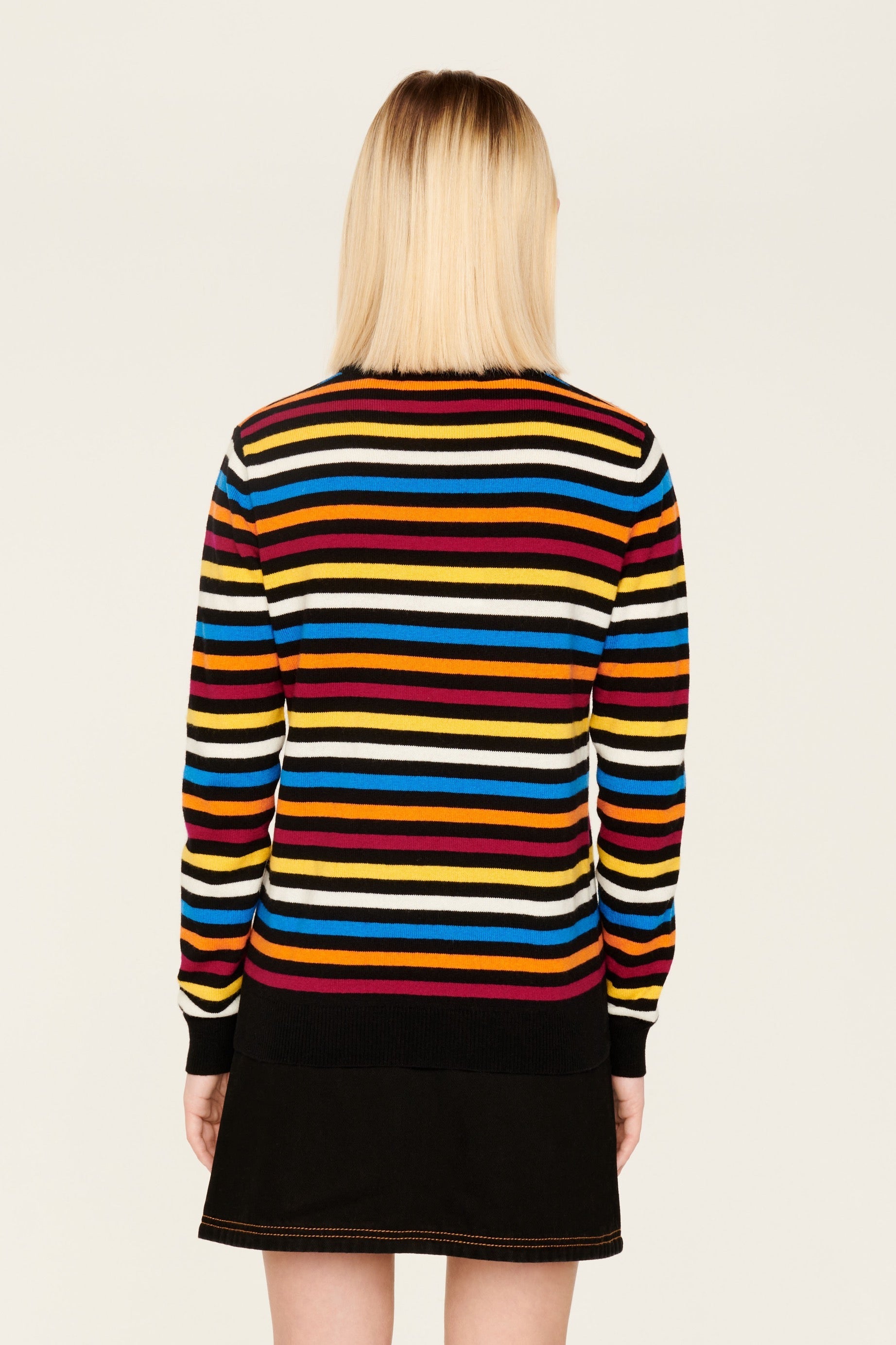 Pull à rayures en laine - Multicolor