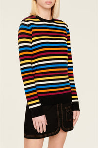 Pull à rayures en laine - Multicolor