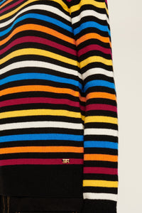 Pull à rayures en laine - Multicolor