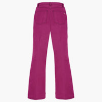 Pantalon en jean taille haute - Fuchsia