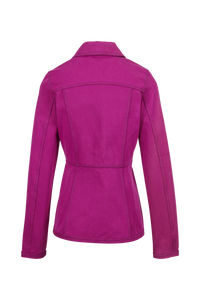 Veste coupe cintrée en jean - Fuchsia