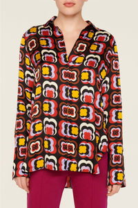 Chemise à motifs trèfles - Multicolor