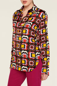 Chemise à motifs trèfles - Multicolor