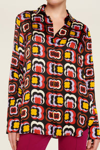 Chemise à motifs trèfles - Multicolor