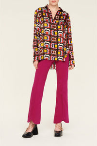 Chemise à motifs trèfles - Multicolor