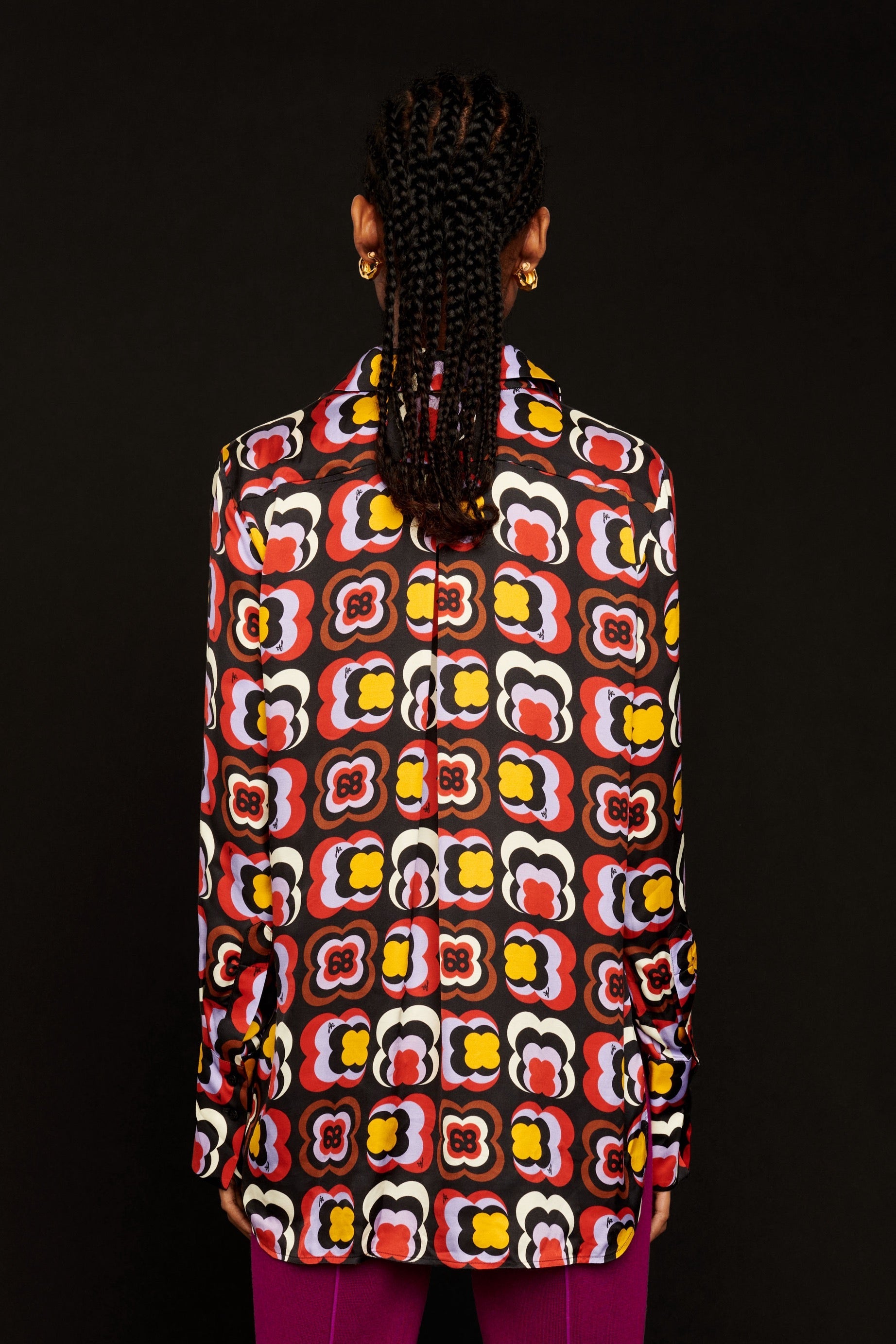 Chemise à motifs trèfles - Multicolor
