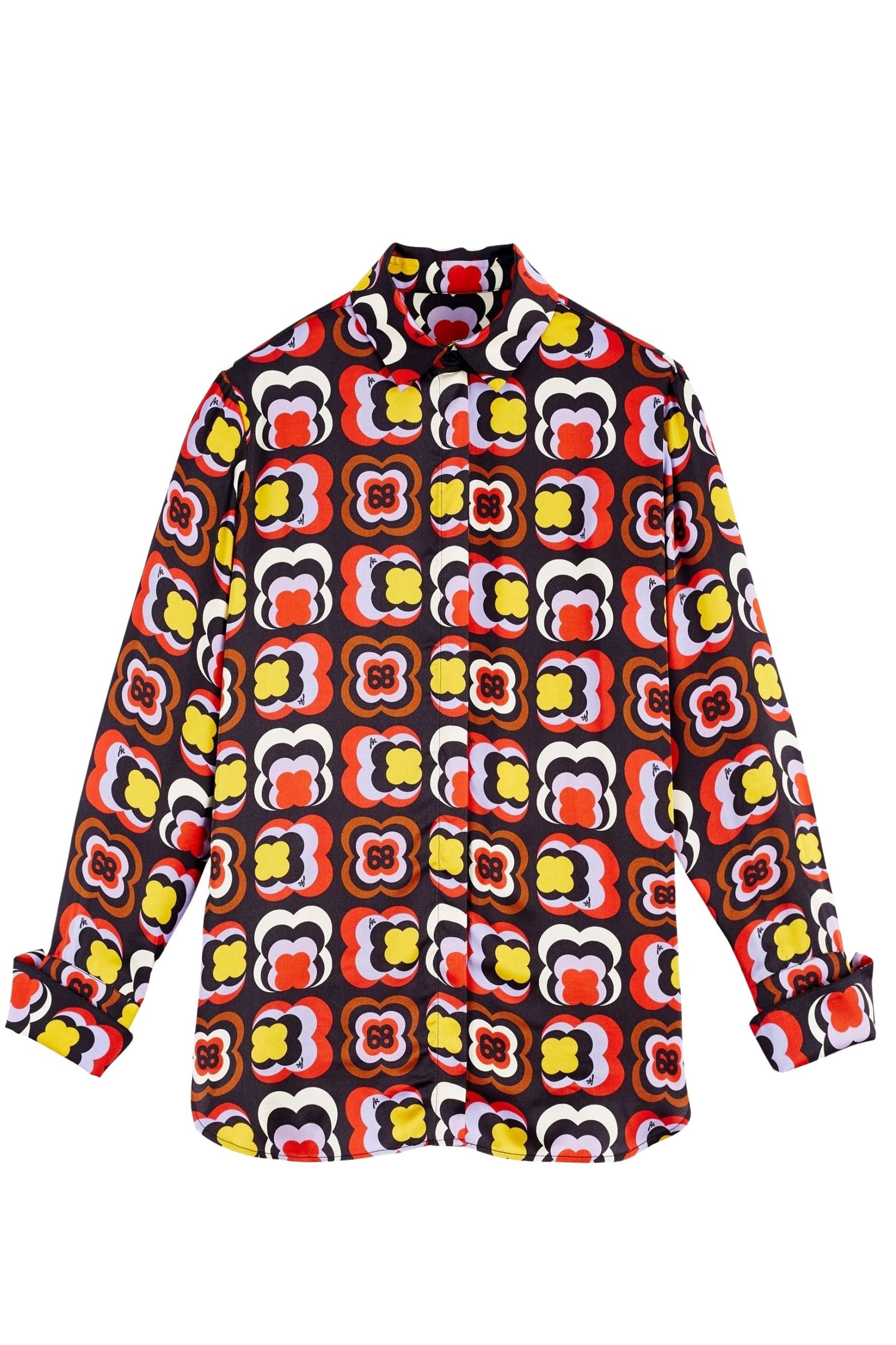 Chemise à motifs trèfles - Multicolor