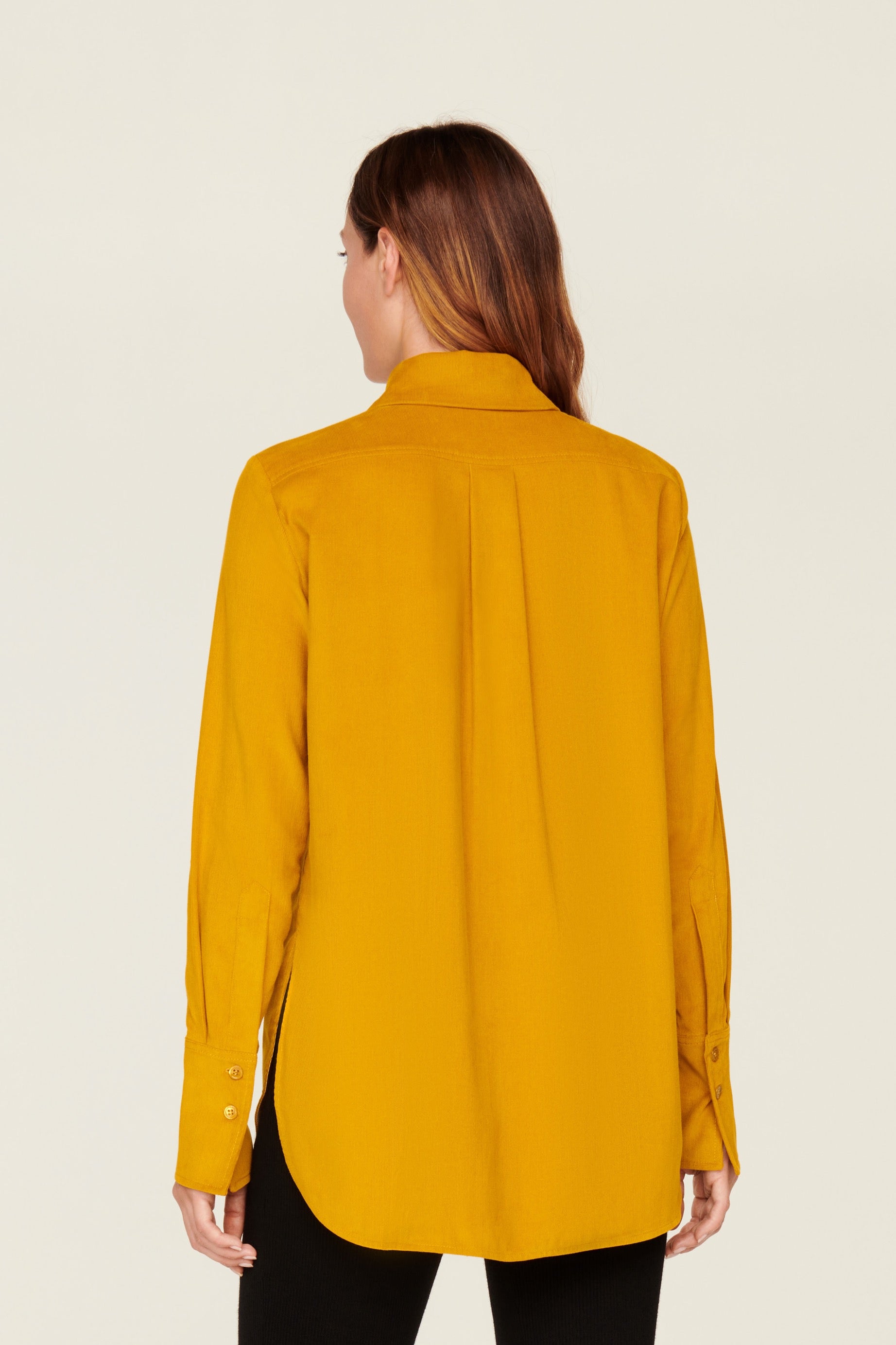 Chemise à manches longues - Moutarde