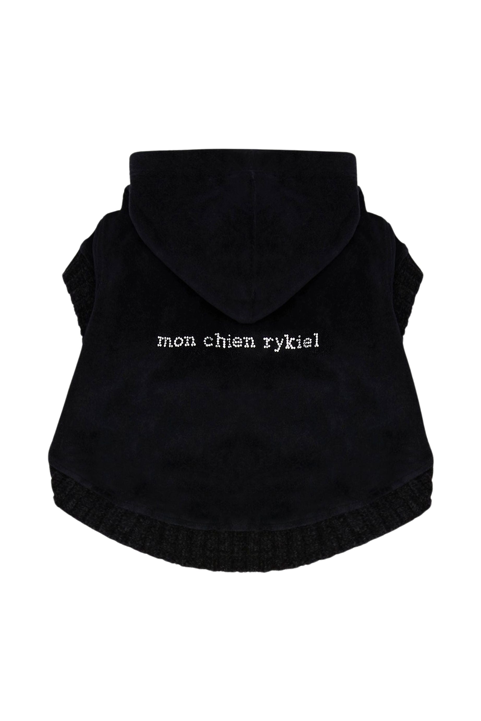 Hoodie à boutons pour chien - Noir