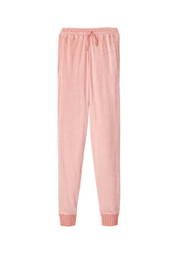 Jogging effet peau de pêche - Rose