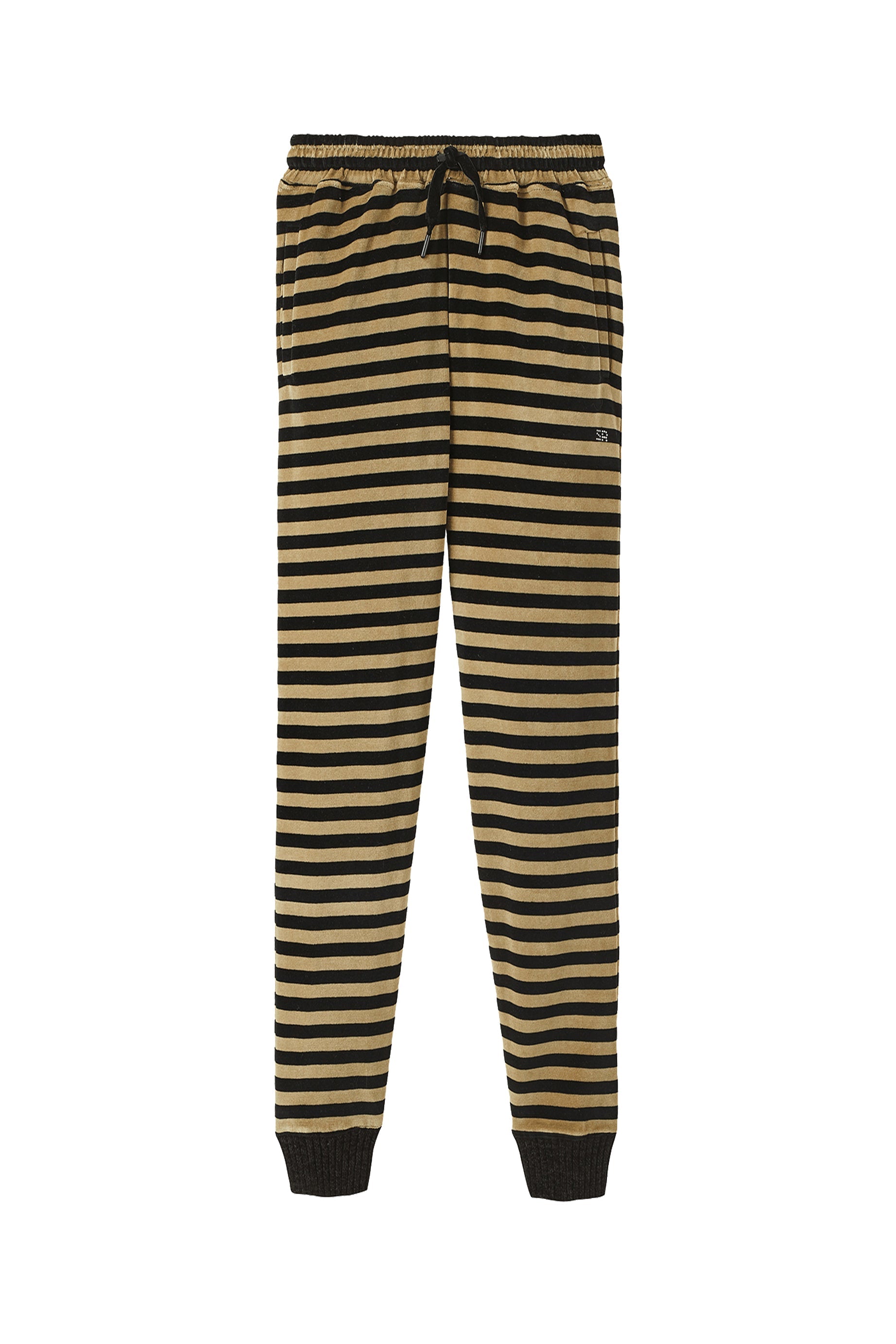 Jogging effet peau de pêche - Noir & Kaki