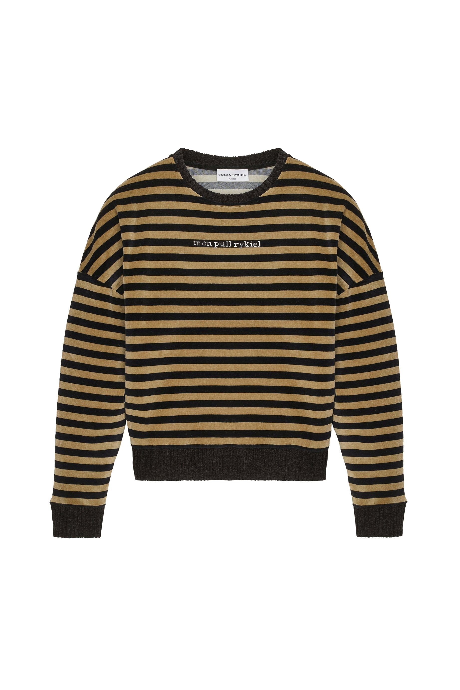 Sweat-shirt Rykiel - Noir & Kaki