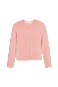 Cardigan velours - Rose