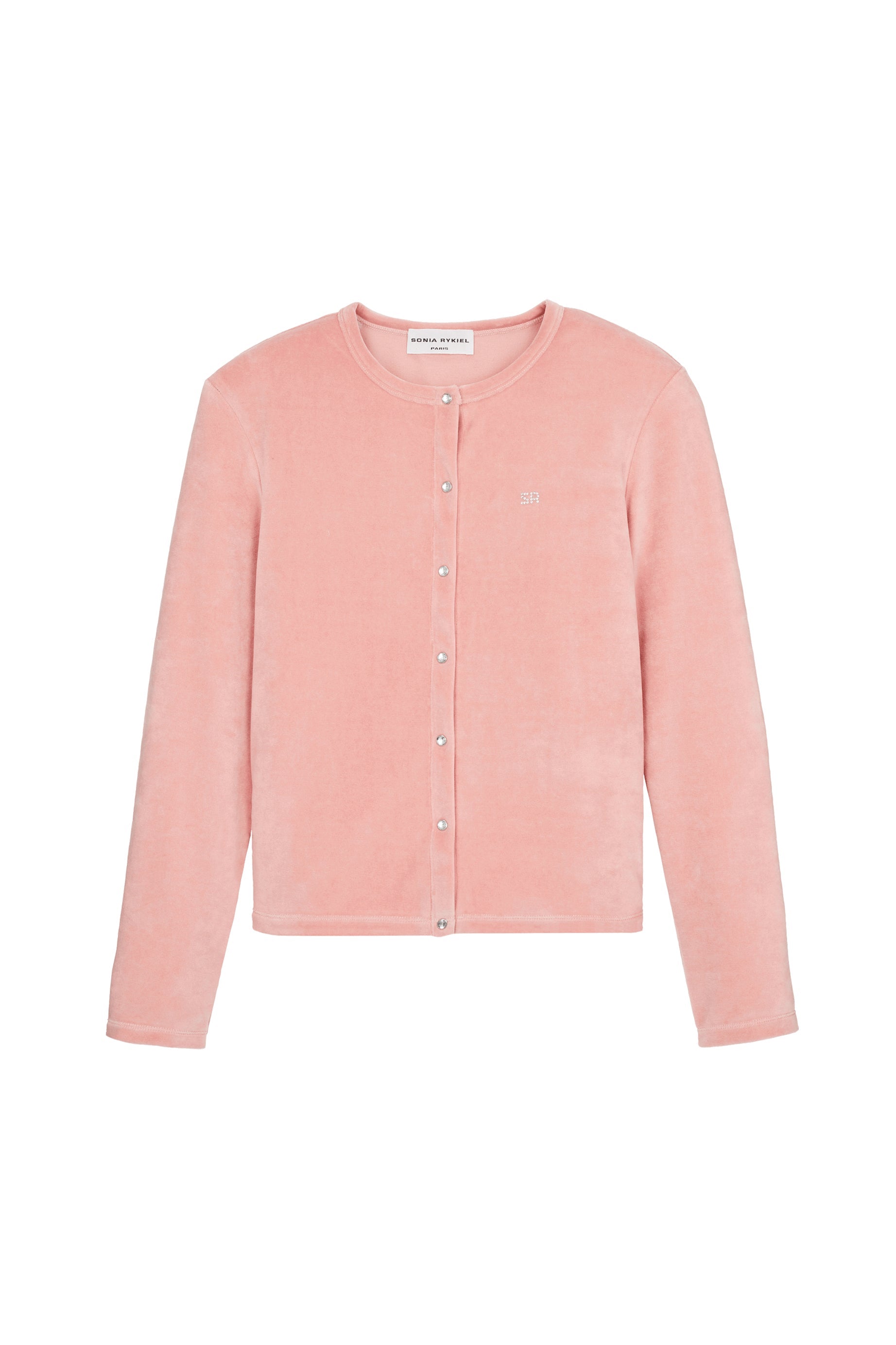Cardigan velours - Rose