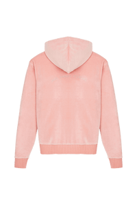 Hoodie effet peau de pêche - Rose