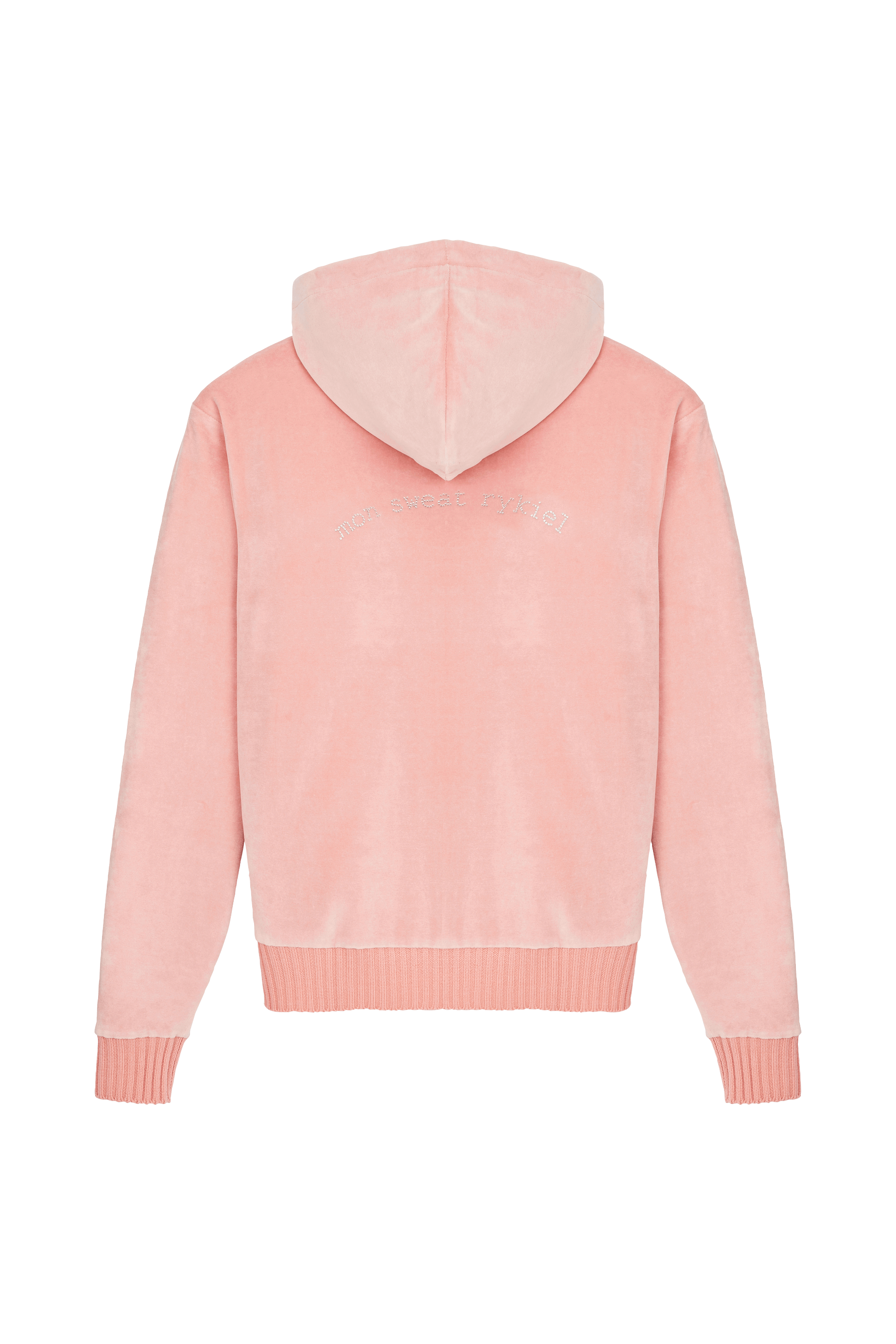 Hoodie effet peau de pêche - Rose