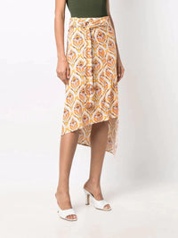 Jupe longue asymétrique - 70 S Tapestry