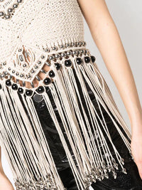 Top à franges en crochet - Macrame