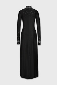 Robe longue à strass - Black