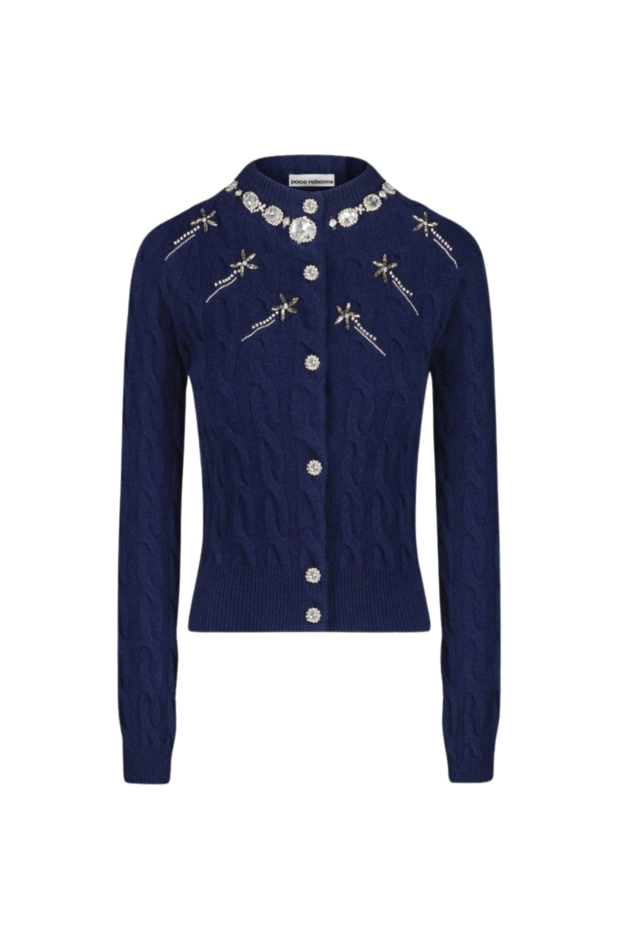 Cardigan à breloque en laine - Navy