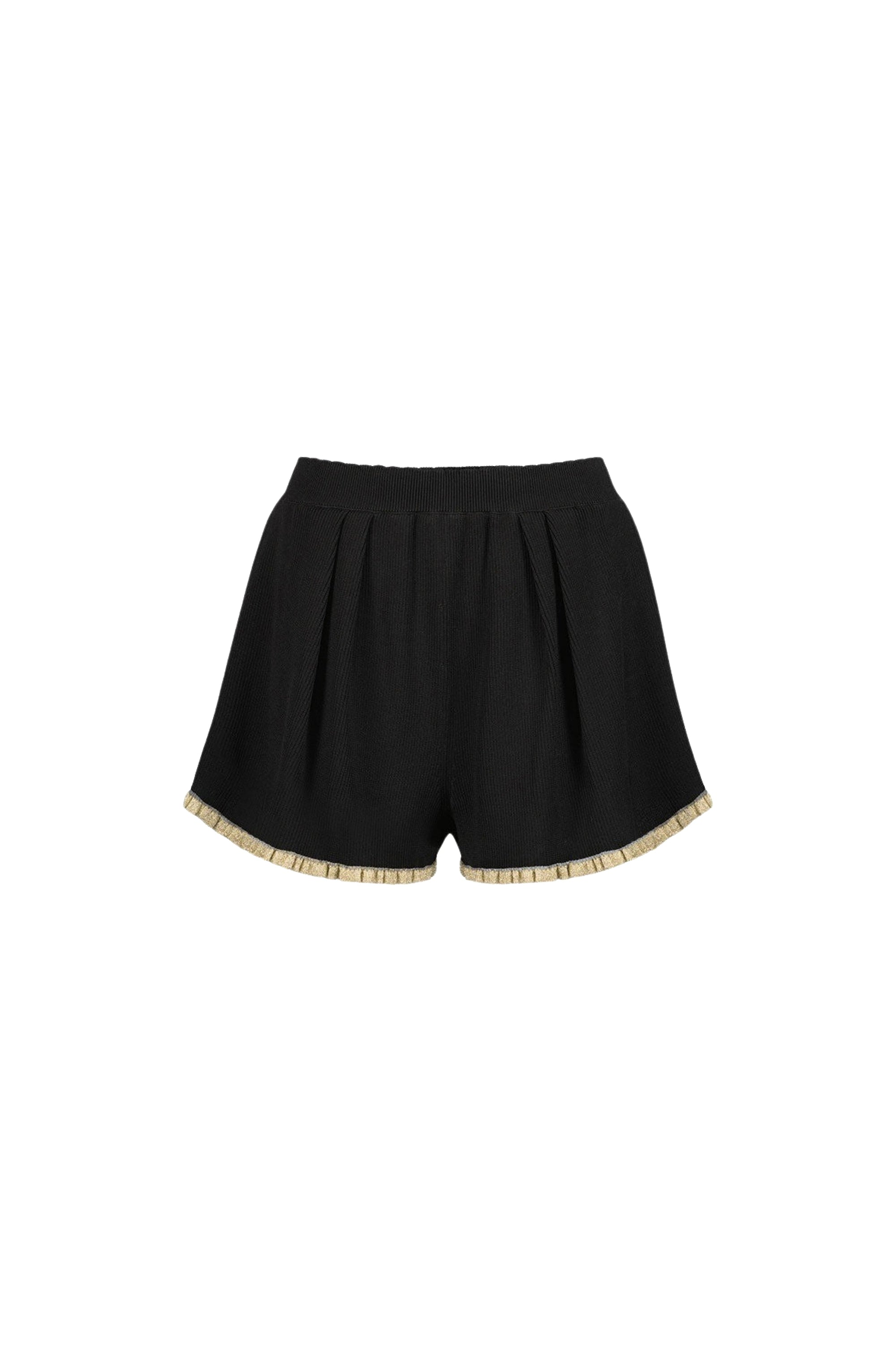 Short court contrasté - Light Gold & Black