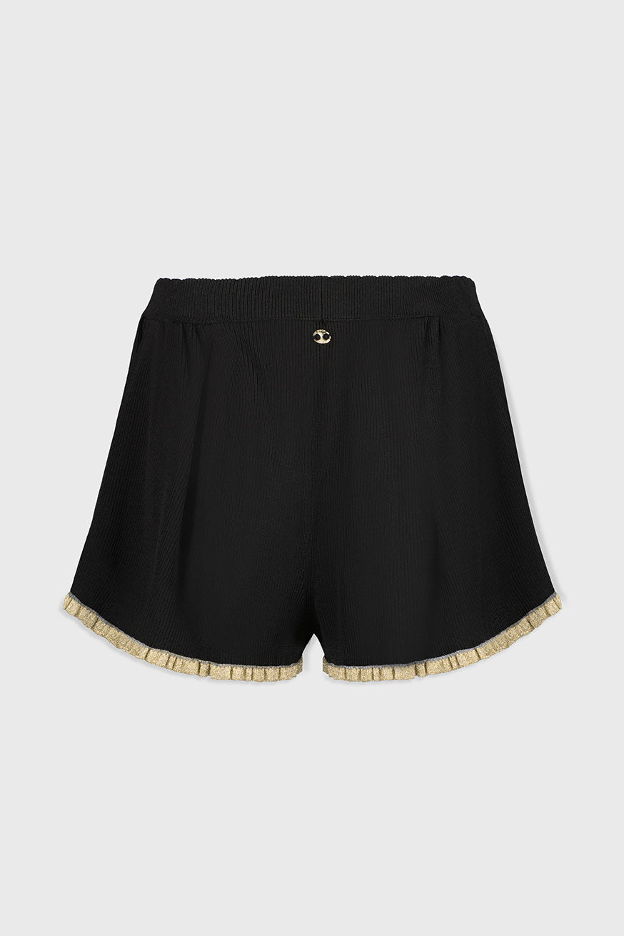 Short court contrasté - Light Gold & Black
