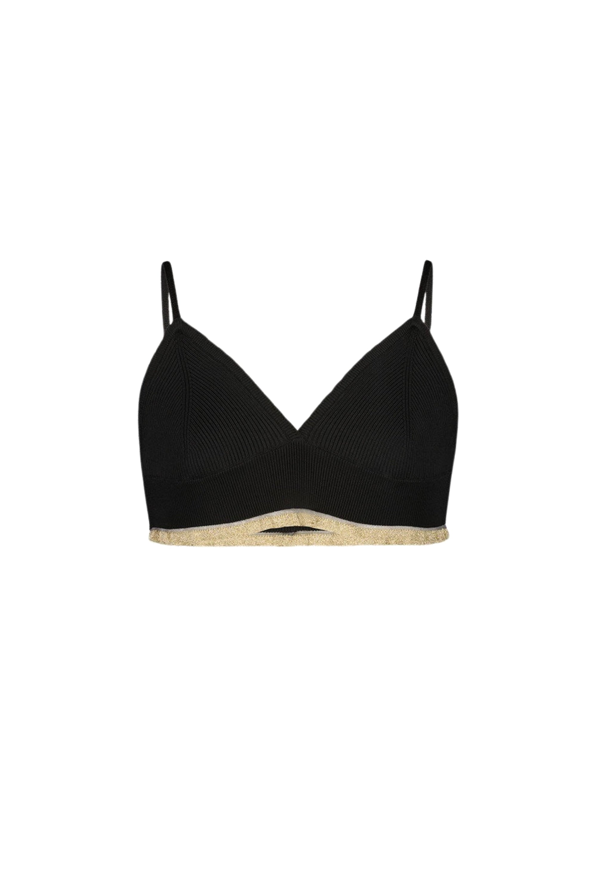 Soutien gorge à bord contrasté - Light Gold & Black