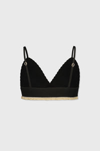 Soutien gorge à bord contrasté - Light Gold & Black