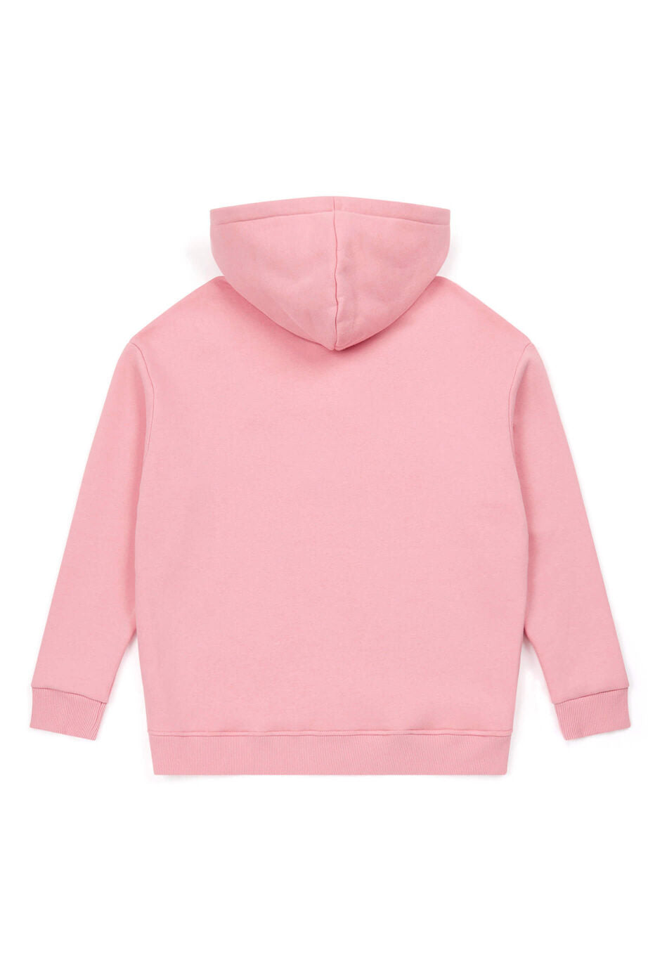 Sweat à capuche en molleton oversize brodé - Rose
