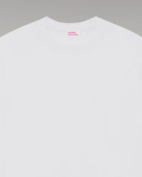 T-shirt oversize à col rond - White