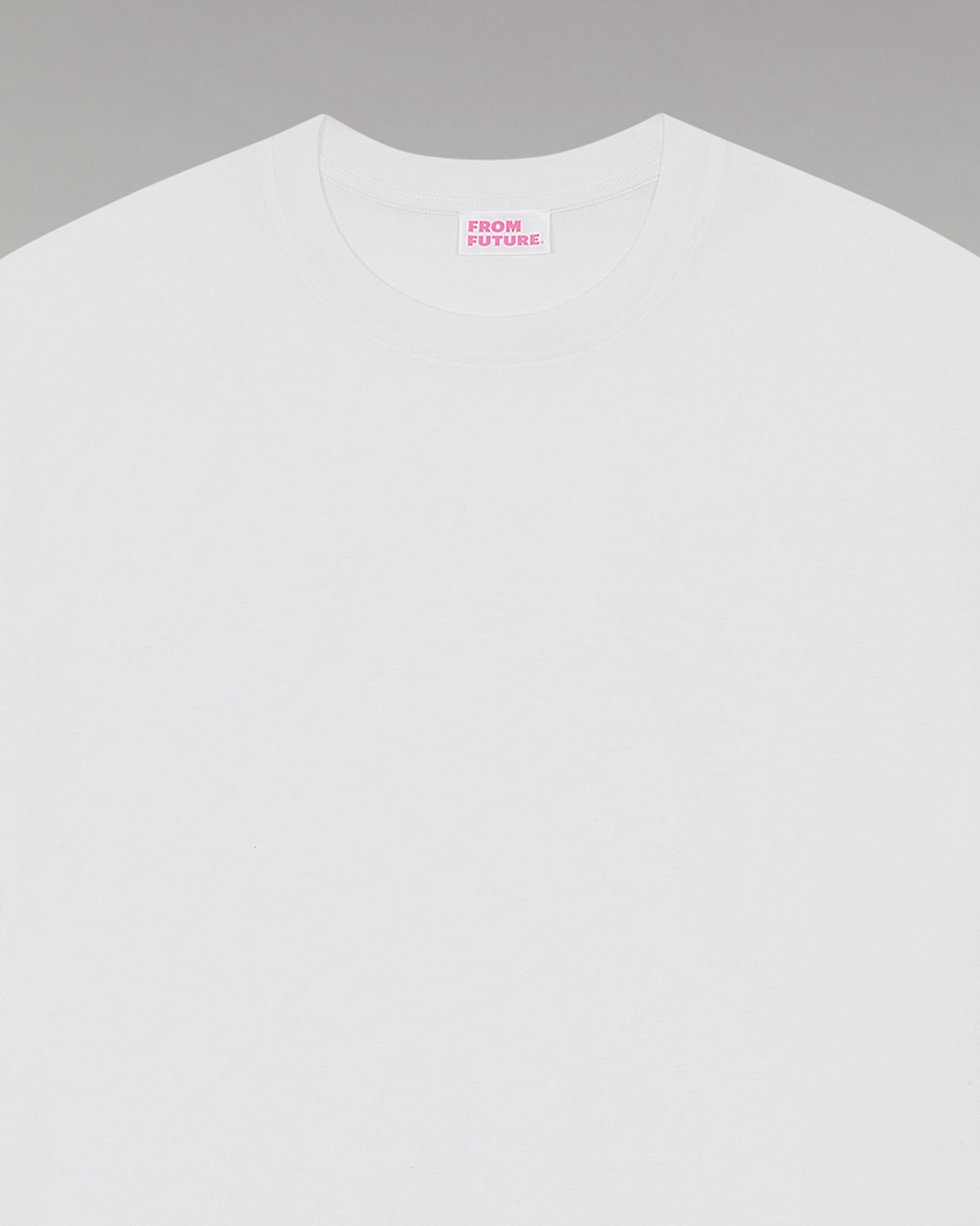 T-shirt oversize à col rond - White